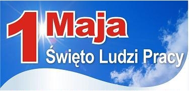 Napis na niebie 1 Maja